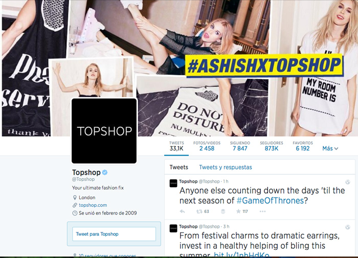 topshop twitter