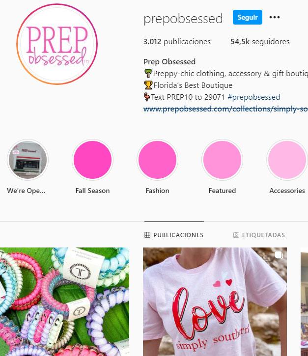 Retailers en Instagram
