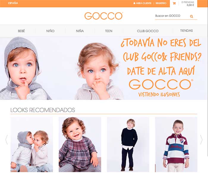 Gocco destaca su programa de fidelización desde la propia home
