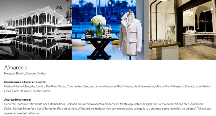 ejemplo boutique farfetch