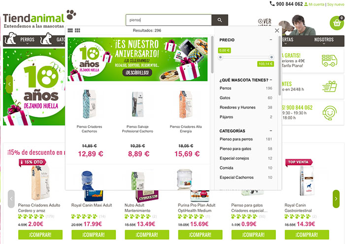 buscador fotos tienda online