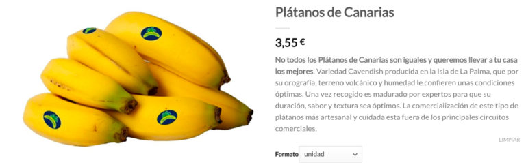 Platano de Canarias Comefruta