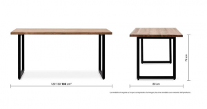 Medidas de una mesa de Box Forniture